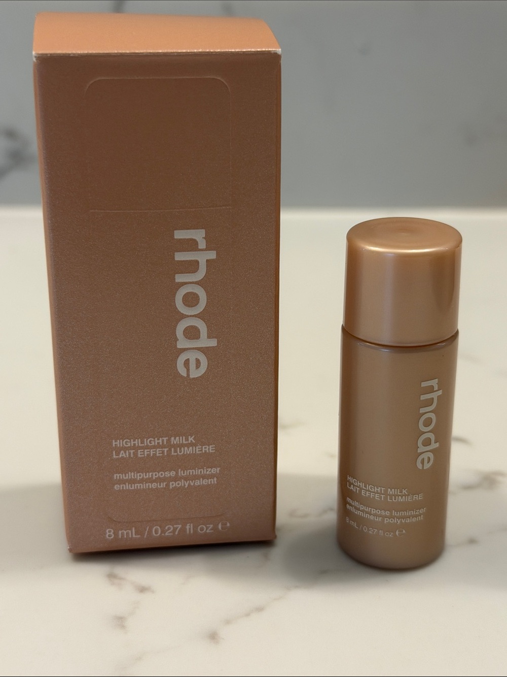 Rhode Highlight Milk Multipurpose Luminizer trial size! 8 ml. Shade 02.
